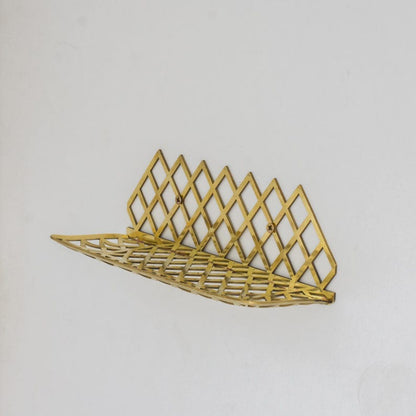 Unlacquered Brass Floating Shower Shelf
