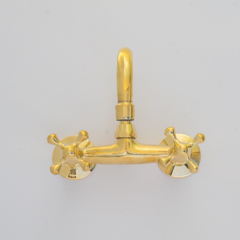 Artisan Unlacquered Brass Bridge Faucet
