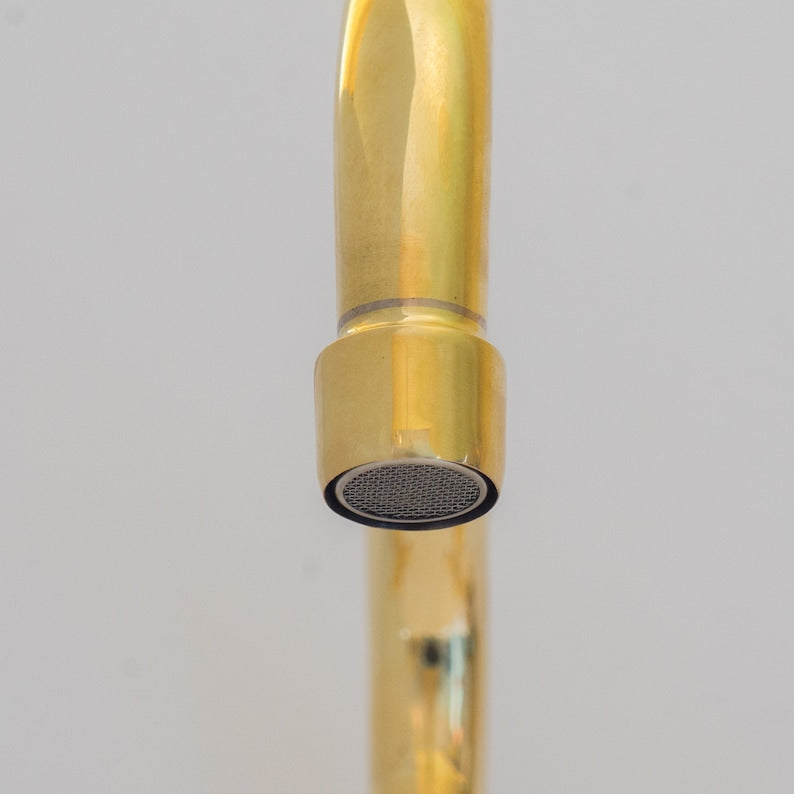 Artisan Unlacquered Brass Bridge Faucet