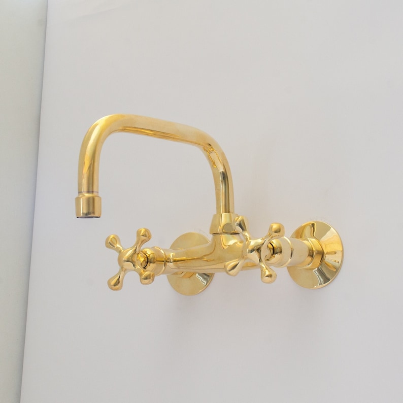 Artisan Unlacquered Brass Bridge Faucet