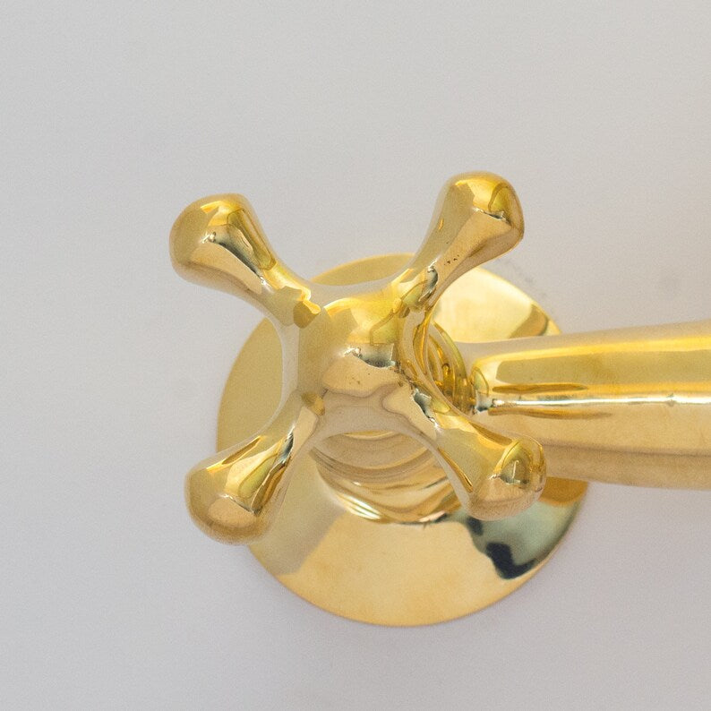 Artisan Unlacquered Brass Bridge Faucet