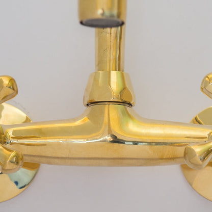Artisan Unlacquered Brass Bridge Faucet