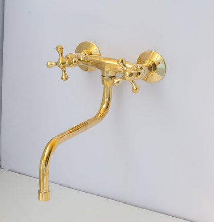 Luxury Gold Bridge Tap for Farmhouse Sink