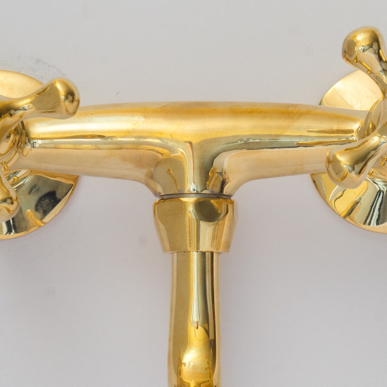 Luxury Gold Bridge Tap for Farmhouse Sink