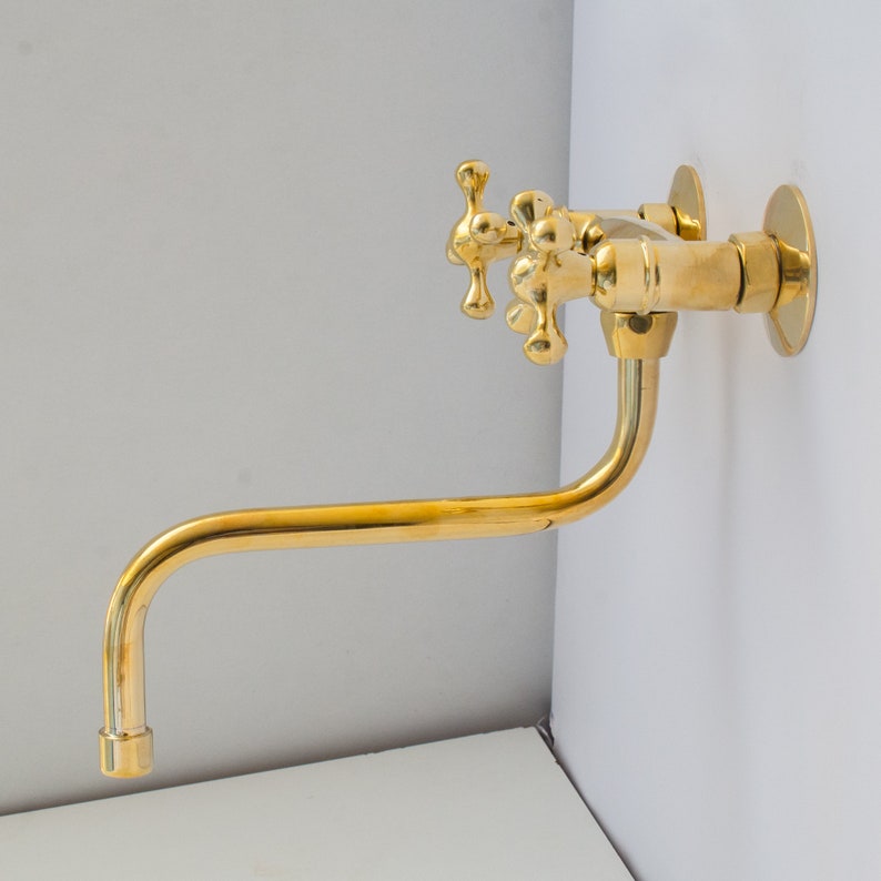 Luxury Gold Bridge Tap for Farmhouse Sink