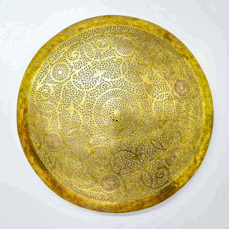 Hand-Engraved Unlacquered Brass Basin Mixer