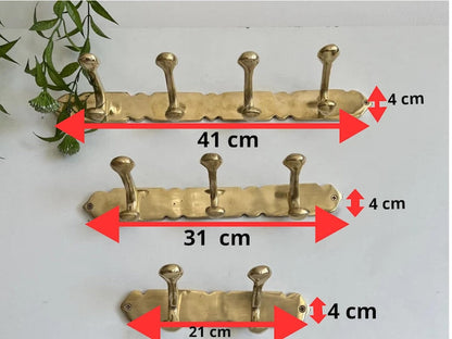Moroccan Wall Mount Solid Brass Hooks