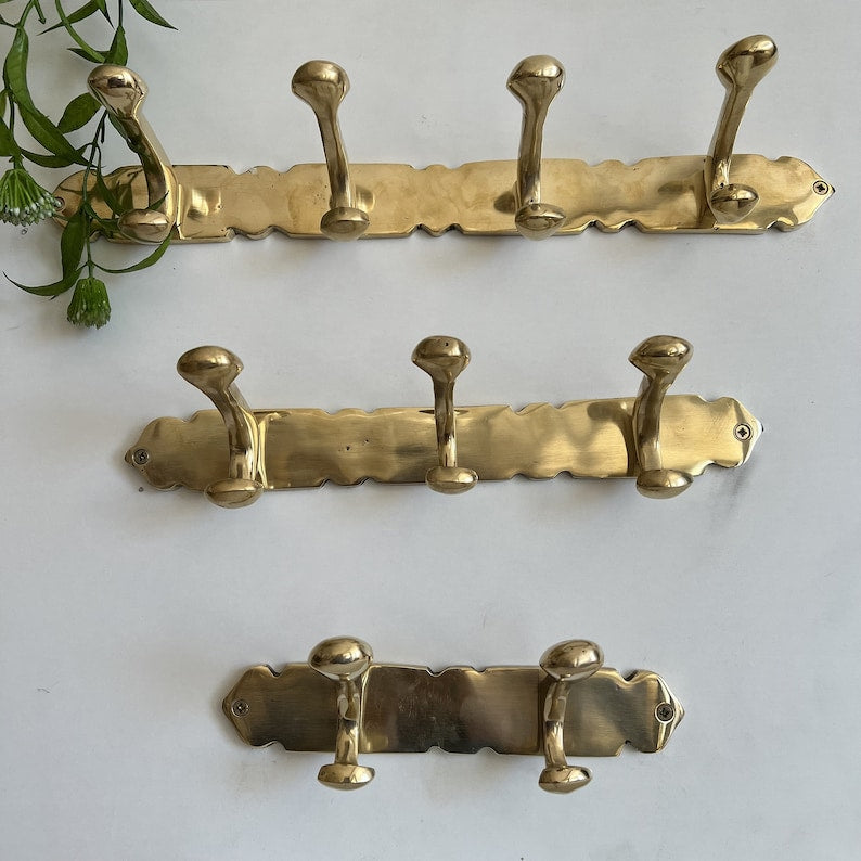 Moroccan Wall Mount Solid Brass Hooks
