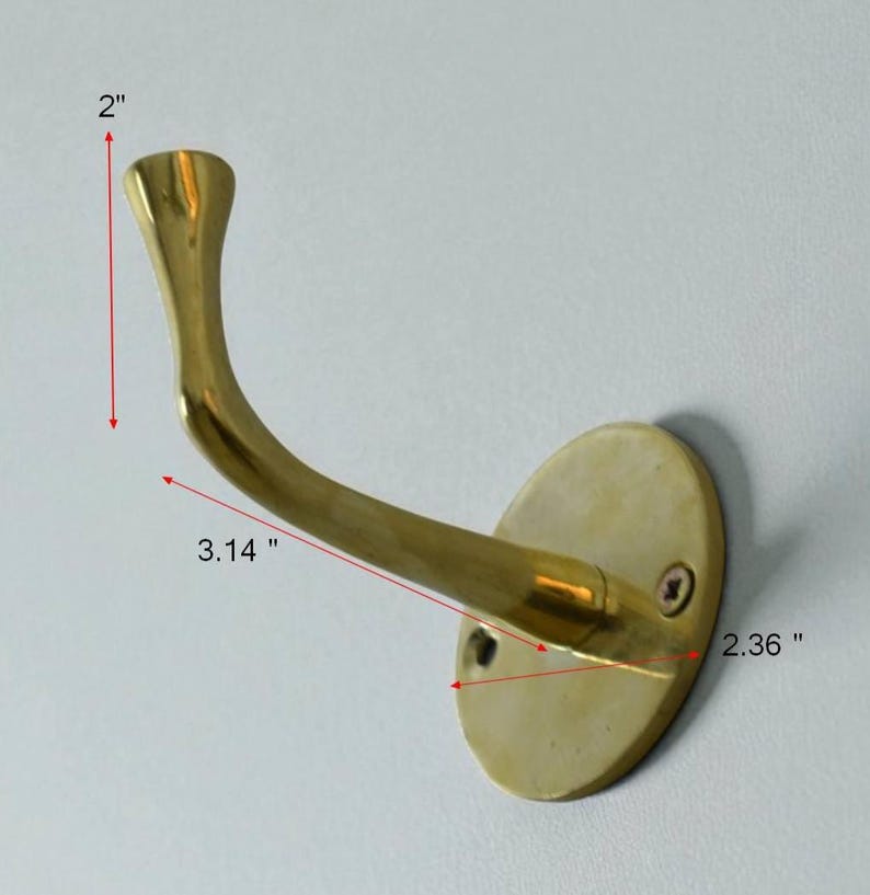 Minimalist Brass Wall Hook