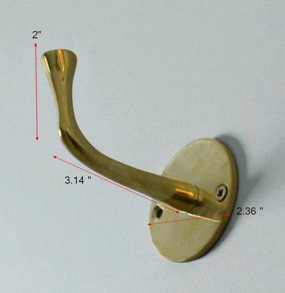 Minimalist Brass Wall Hook