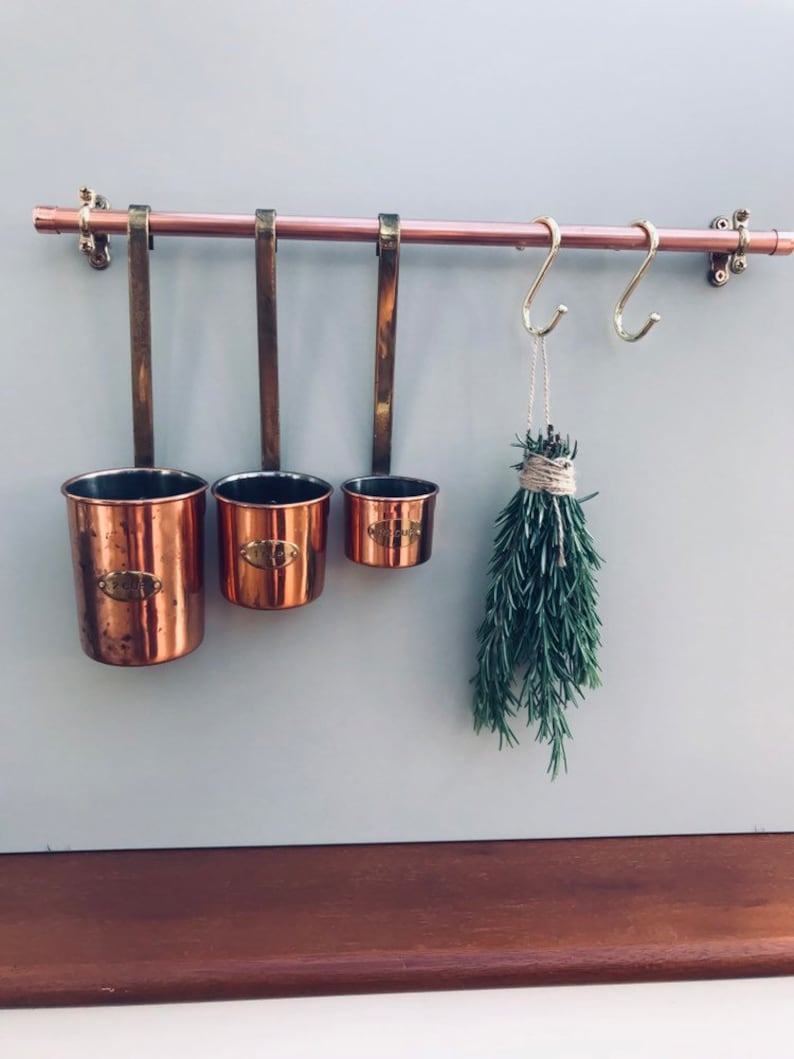Copper & Brass Kitchen Rail