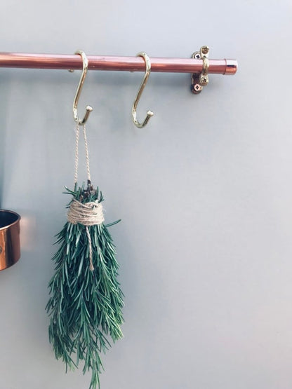 Copper & Brass Kitchen Rail