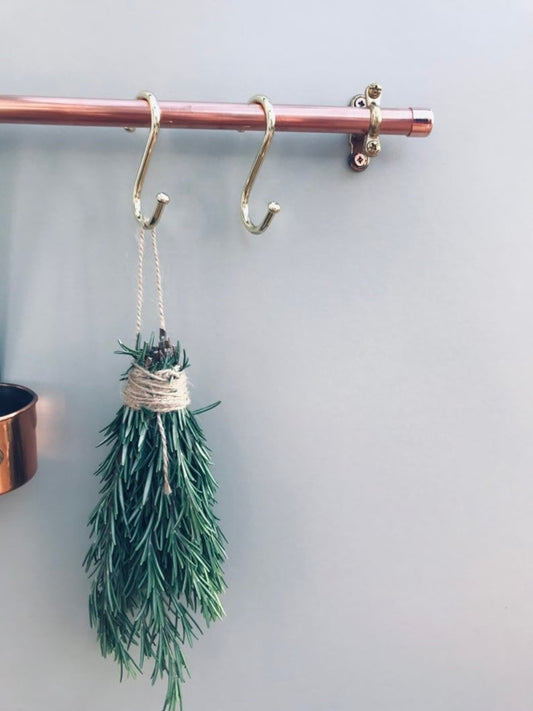 Copper & Brass Kitchen Rail