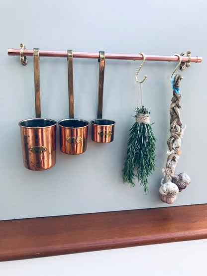 Copper & Brass Kitchen Rail