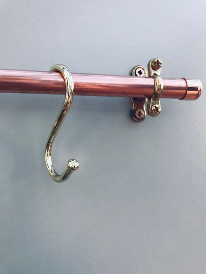 Copper & Brass Kitchen Rail