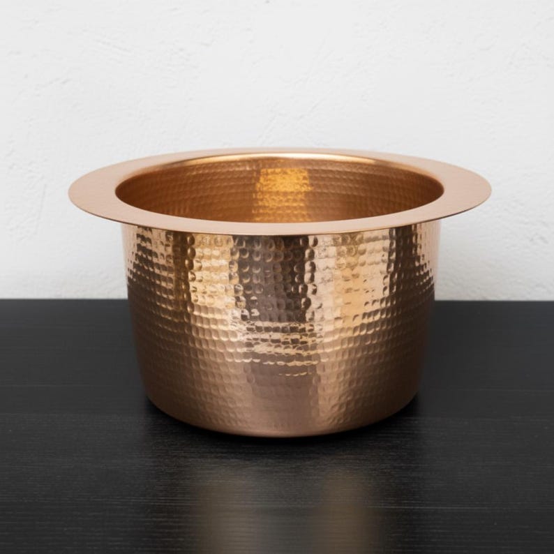 Hand-Hammered Copper Farmhouse Kitchen Sink