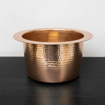 Hand-Hammered Copper Farmhouse Kitchen Sink