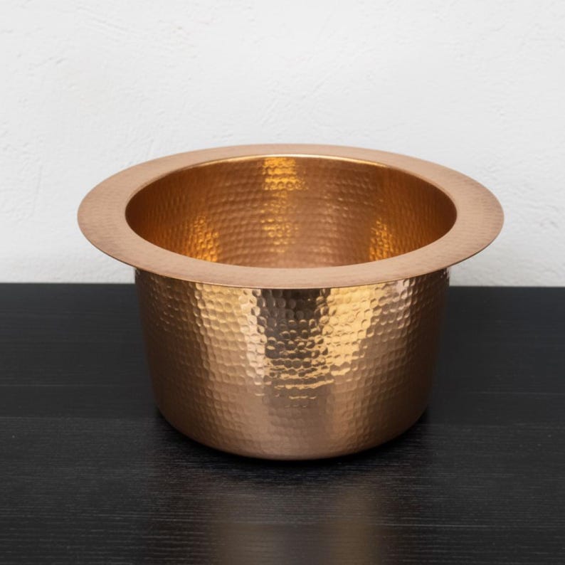 Hand-Hammered Copper Farmhouse Kitchen Sink