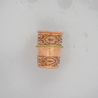 Unlacquered Copper Toothbrush Holder, Bathroom Cup