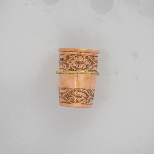 Unlacquered Copper Toothbrush Holder, Bathroom Cup