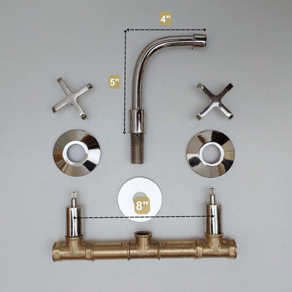 Aged Brass Gooseneck Prep Sink Tap