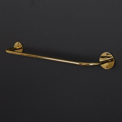 Handcrafted Unlacquered Brass Curtain Rod
