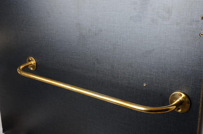 Handcrafted Unlacquered Brass Curtain Rod