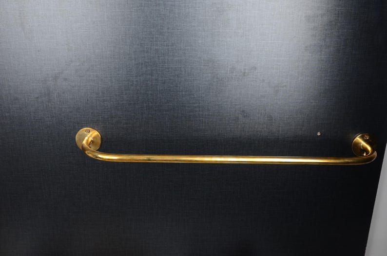 Handcrafted Unlacquered Brass Curtain Rod