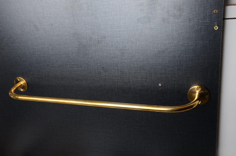 Handcrafted Unlacquered Brass Curtain Rod