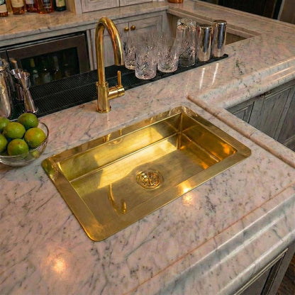 Luxury Solid Brass Drop-In Kitchen Sink