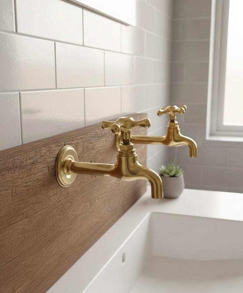 Artisan Brass High-Arc Pillar Faucet