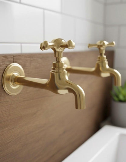 Artisan Brass High-Arc Pillar Faucet