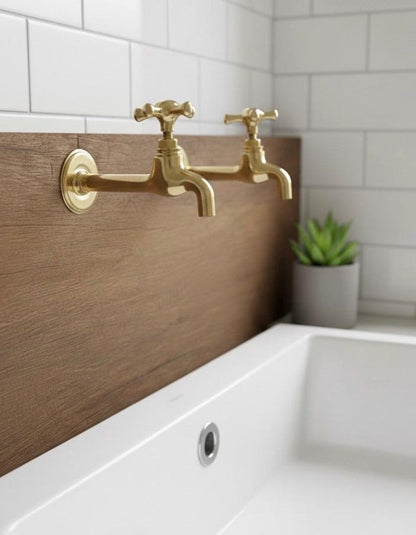 Artisan Brass High-Arc Pillar Faucet