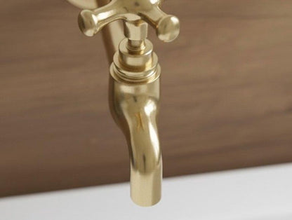 Artisan Brass High-Arc Pillar Faucet