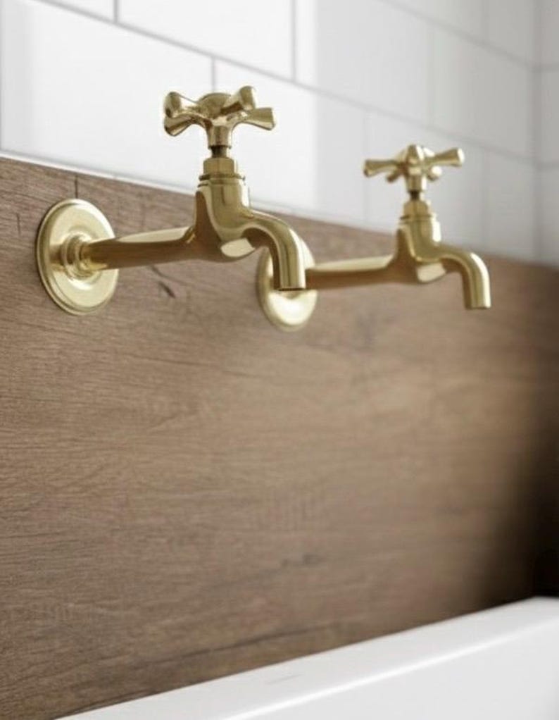 Artisan Brass High-Arc Pillar Faucet