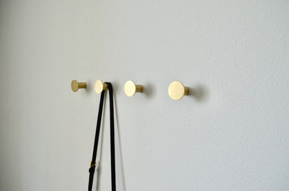 Modern Solid Brass Round Wall Hook