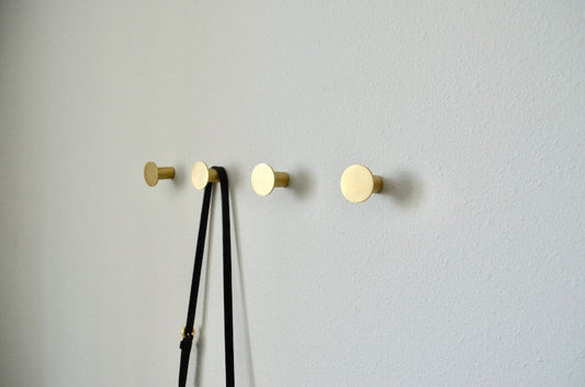 Modern Solid Brass Round Wall Hook