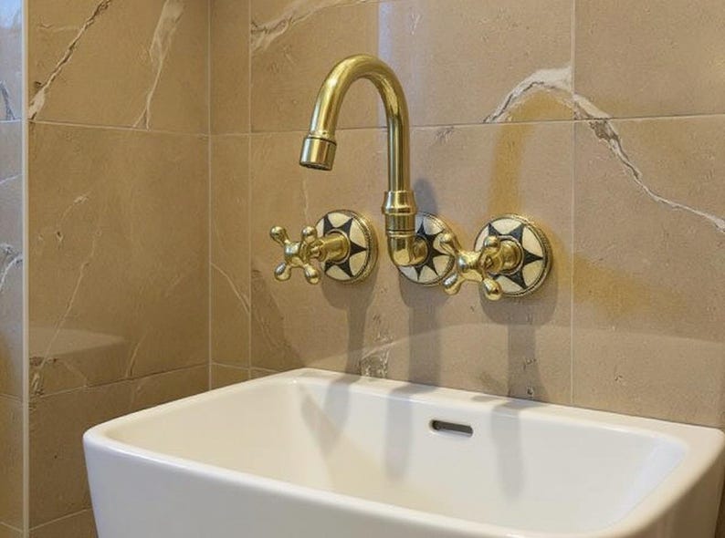 Celestial Luxe: Handcrafted Brass Star Faucet