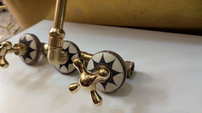 Celestial Luxe: Handcrafted Brass Star Faucet