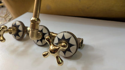 Celestial Luxe: Handcrafted Brass Star Faucet