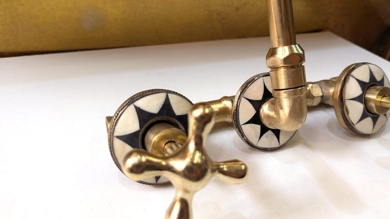Celestial Luxe: Handcrafted Brass Star Faucet