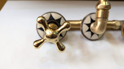 Celestial Luxe: Handcrafted Brass Star Faucet