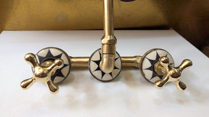Celestial Luxe: Handcrafted Brass Star Faucet