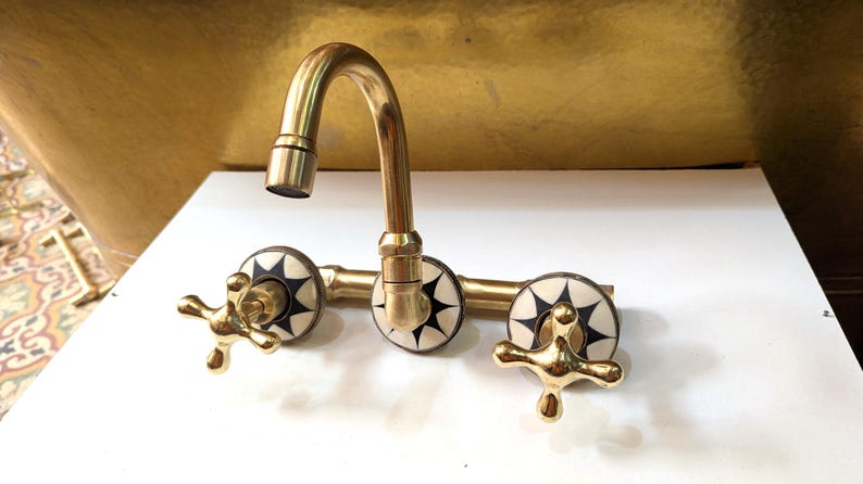 Celestial Luxe: Handcrafted Brass Star Faucet