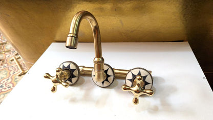 Celestial Luxe: Handcrafted Brass Star Faucet