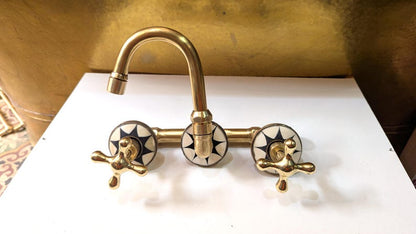 Celestial Luxe: Handcrafted Brass Star Faucet
