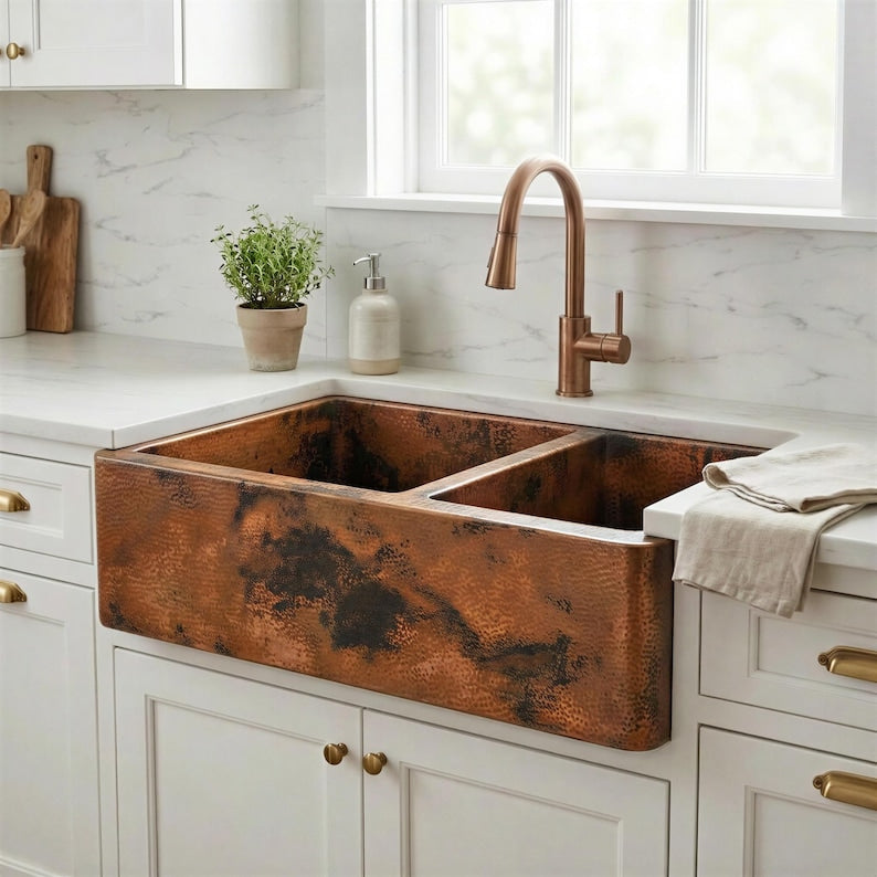 Artisan Copper Farmhouse Sink