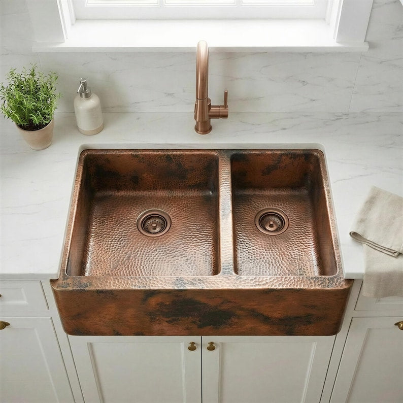 Artisan Copper Farmhouse Sink