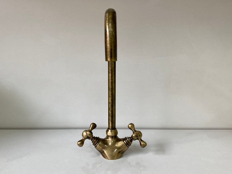 Antique Bronze-Finish High-Arc Kitchen Faucet