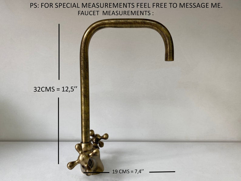 Antique Bronze-Finish High-Arc Kitchen Faucet